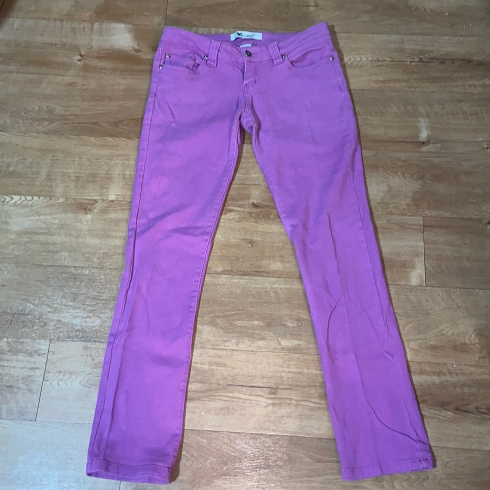 Wet Seal Size 9 Purple Jean Pants